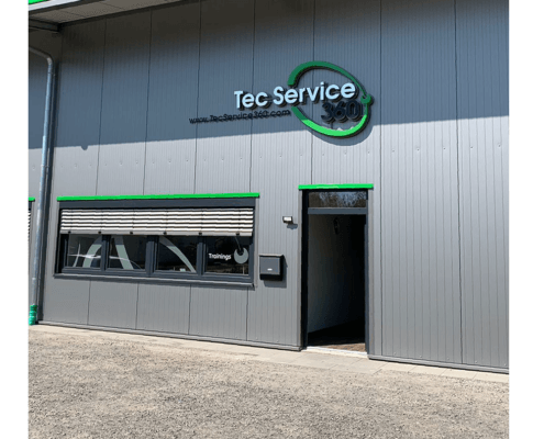 Fassadengestaltung für die TecService360 GmbH