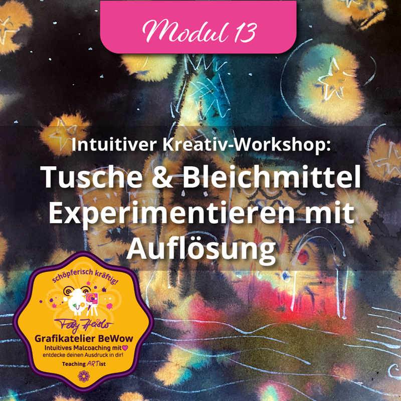 Modul 13 - Tusche und Bleichmittel Experimentieren mit Bleichmittel