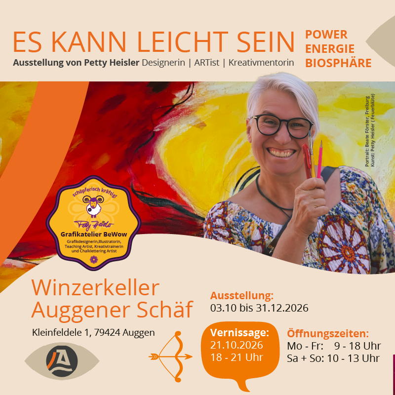 Ausstellung von Petty Heisler im Auggener Schäf Winzerkeller